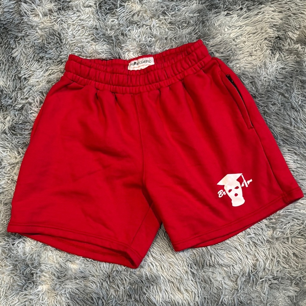 Prolific Fabric Red Graphic Shorts
